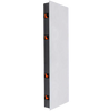 Monitor Audio Platinum 3G In-Wall Speaker, angled and with white mesh