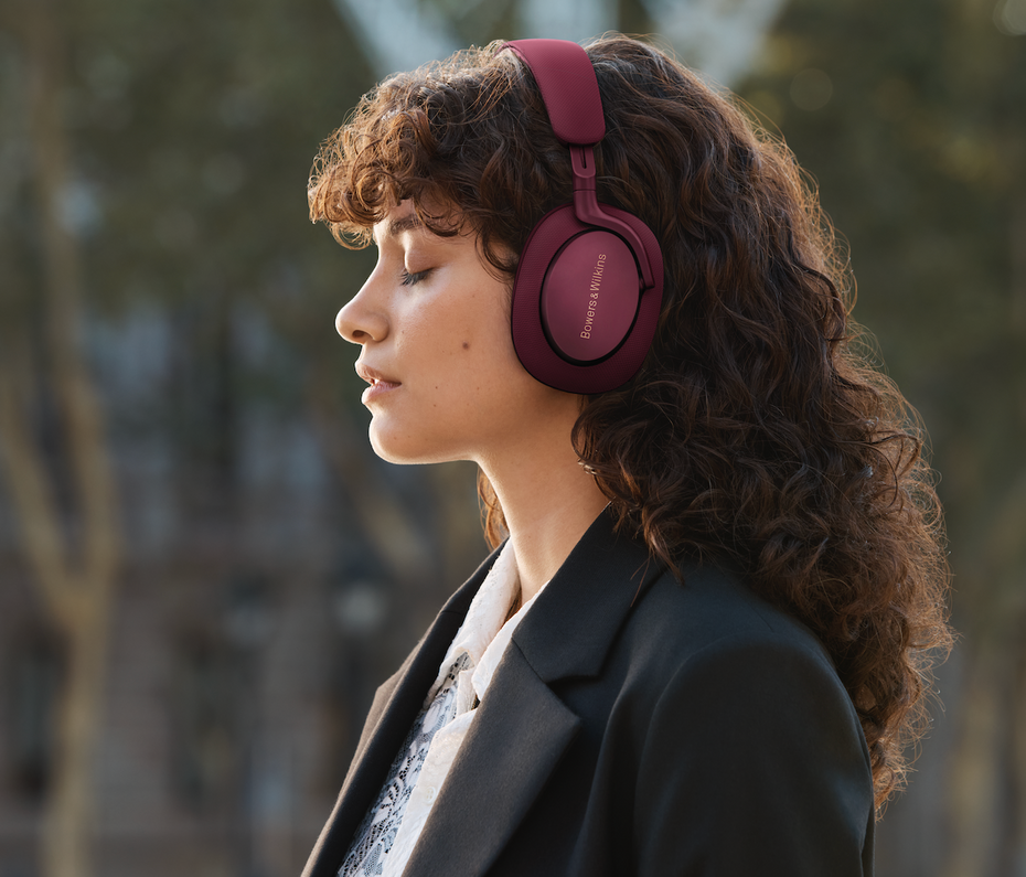 Introducing the B&W Px7 S2e Noise Cancelling Headphones in New Ruby Red