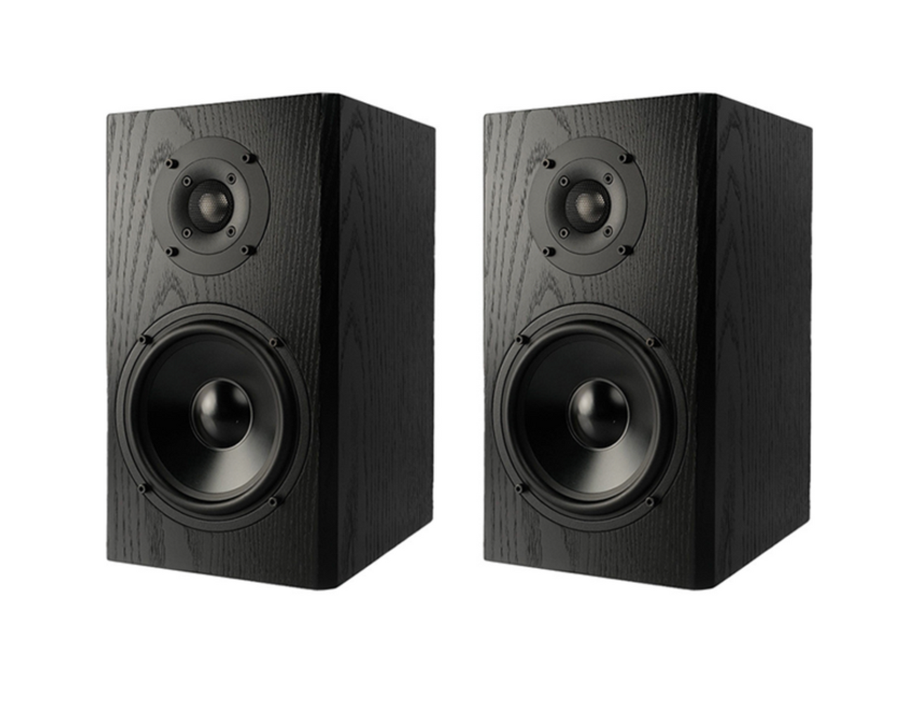 KLH Kendall 2B Bookshelf Speakers in Black Oak (Pair) - Stereophonic ...
