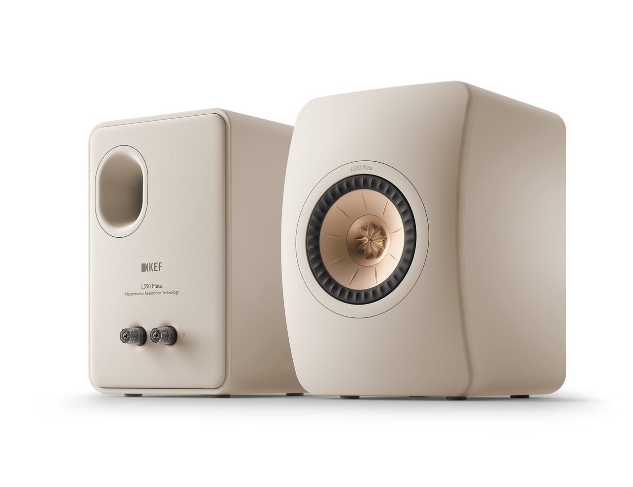 KEF LS50 Meta Passive Speakers in Sand Shell (pair) Stereophonic