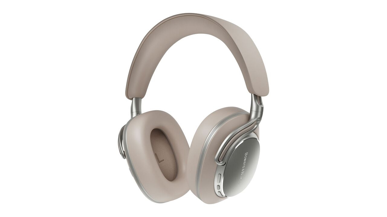 B&W Px8 S2 Noise Cancelling Headphones in Warm Stone
