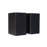 Encel Gelati Bookshelf Speakers in Birch Black with Black grilles