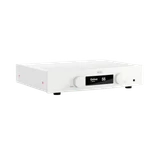 Hegel H150 Streaming Amplifier in White, angled