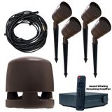 WiiM Amp Powered Outdoor Garden 4.1 Volt Ohm Speaker System