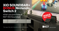 KEF XIO Promotion with Free Nintendo Switch 2