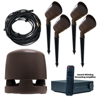 WiiM Amp Powered Outdoor Garden 4.1 Volt Ohm Speaker System