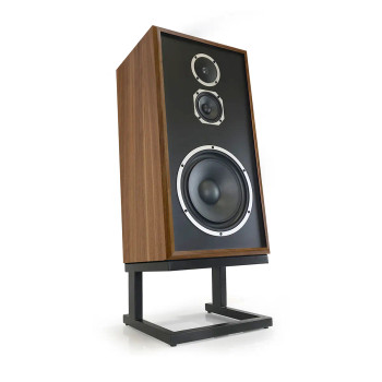 KLH Model 5 Loudspeakers in Walnut, individual speaker shown without grille