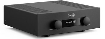 Hegel H400 Integrated Streaming Amplifier, angled view