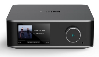 WiiM Ultra Wireless Audio Streamer in space grey, front