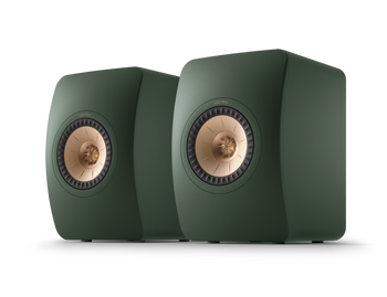 KEF LS50 Meta Passive Speaker pair in Moss Green, front