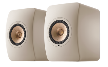 KEF LS50 Wireless II Speakers in Sand Shell pair