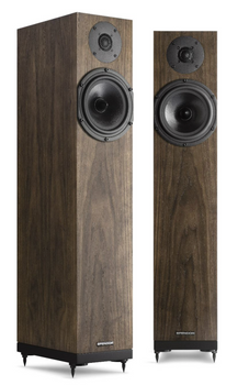 Spendor A4 Floorstanding Speakers, Pair in Dark Walnut

