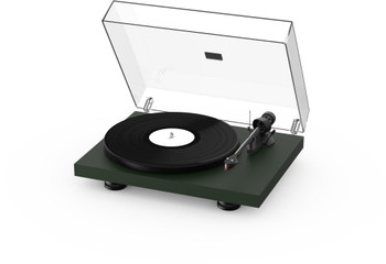 ProJect Debut Carbon EVO Turntable in Satin Fir Green with Ortofon 2M Red Cartridge - Black Friday Sale
