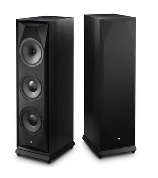 MoFi Electronics SourcePoint V10 Master Edition Floorstanding Speakers in Satin Black Ash, Pair