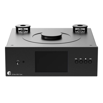ProJect CD Box RS2 Tube CD Player in Black, front