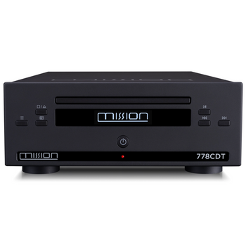 Mission 778CDT CD Transport in Black, front of unit