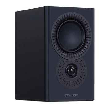 Mission LX1- MKII Speakers in Lux Black Matte, angled image