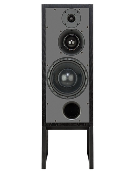 ATC SCM50PSL Passive Speakers in Black Ash.  Front of individual speaker shown without grille