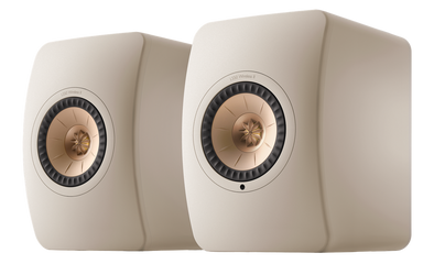 KEF LS50 Wireless II Speakers in Sand Shell 