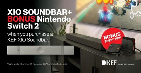 KEF XIO Promotion with Free Nintendo Switch 2