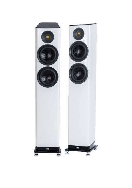 Elac Vela FS 407 Floorstanding Speakers - Gloss White