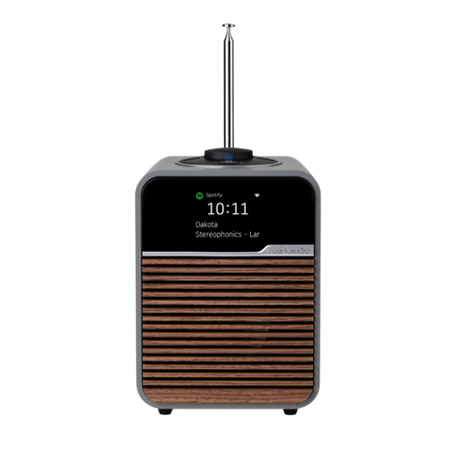 Ruark Audio R1S Smart Radio in Mid Grey, front