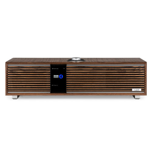 Ruark Audio R410 Integrated Music System in Fused Walnut, front
