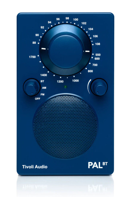 Tivoli Audio PAL BT front, in blue