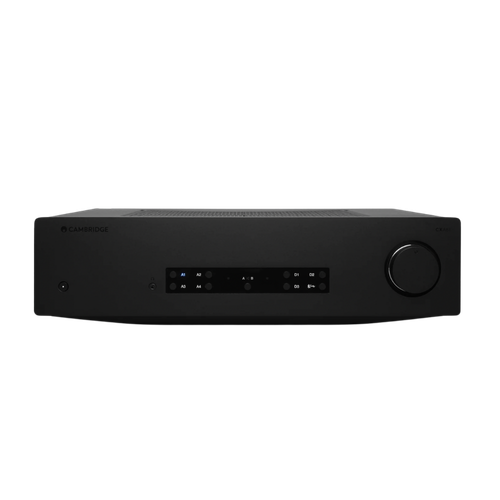 Cambridge Audio CXA81 Mk II Integrated Stereo Amplifier in Black. Front of unit 
