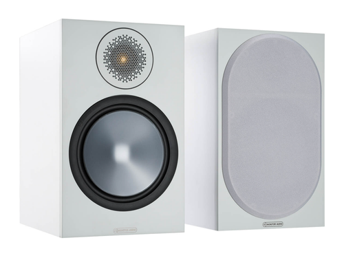 Monitor Audio Bronze 100 Bookshelf Speakers, white