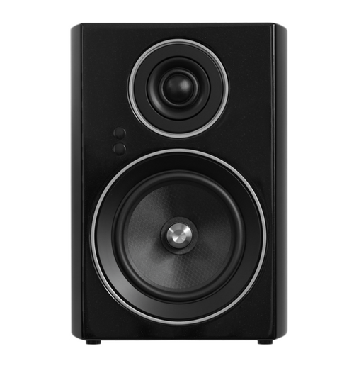 Jamo C707 PA Active Bookshelf Speaker in Black, front