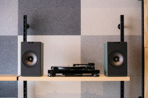 KEF Coda W Active Speakers & Audio Technica AT-LPW50PB Turntable Bundle