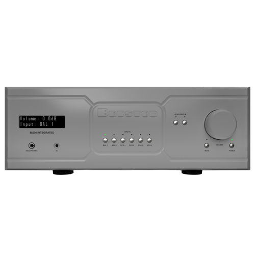Bryston Bi-200 Integrated Amplifier in Silver, front