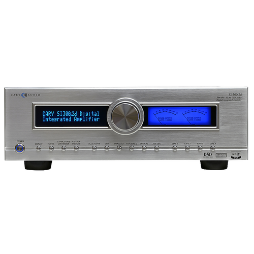 Cary Audio SI-300.2D Integrated Amplifier in Silver, front