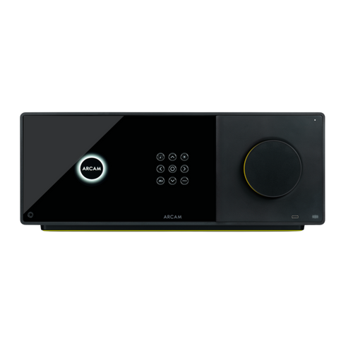 Arcam AVA25 AV Amplifer, front with logo