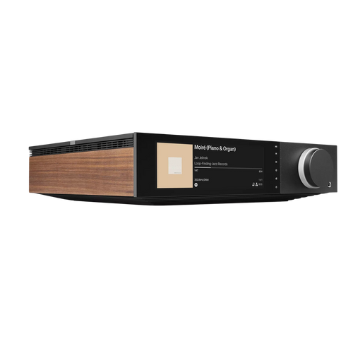 Cambridge Audio EVO 300 Streaming Amplifier, angled