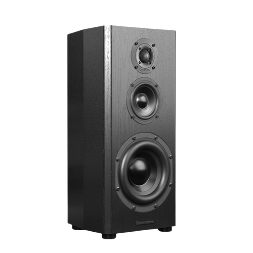 Bryston Mini T Loudspeakers n Black Ash, front of individual speaker
