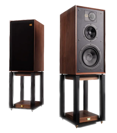 Wharfedale Linton 85th Anniversary Speaker pair in Walnut with Speaker Stands 