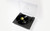 Rega Planar 1 Plus Turntable, black angled with dustcover open