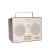 Tivoli Audio Songbook in Cream-Brown, on an angle