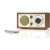 Tivoli Audio Model One BT in Walnut & Beige, shown with remote