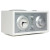 Tivoli Audio Model Three BT in White & Silver, angled