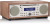 Tivoli Audio Music System+ Walnut & Beige, angled view
