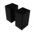 Klipsch R-50M Bookshelf Speakers in Ebony angled view with grilles
