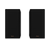 Klipsch R-50M Bookshelf Speakers in Ebony Front, with grilles