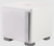 REL HT/1003 MK II Subwoofer in white, angled view with grille