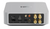 WiiM Amp Multi-room Stereo Streaming Amplifier, in silver.  Back of unit