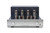 PrimaLuna EVO 300 Tube Integrated Amplifier in Silver without cover.  Front view
