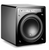 JL Audio Fathom f112v2 12" Subwoofer, front view on an angle  to the right