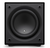 JL Audio Dominion d110 10-inch Subwoofer in Black Gloss, front of unit

